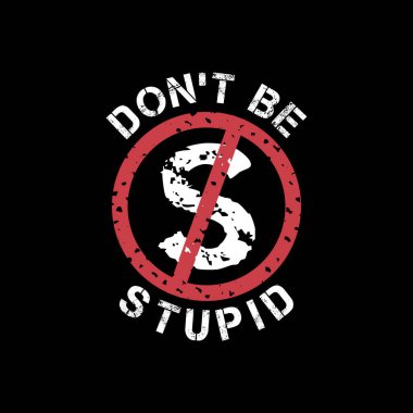 Aptal olma, komik tipografi Tişört, kupa, poster ya da diğer ticari eşyalar için alıntı tasarımı.