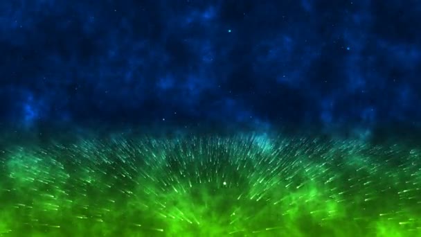 Multicolored Particles Creative Motion Graphic Animation Background Digital Effects — Stock Video