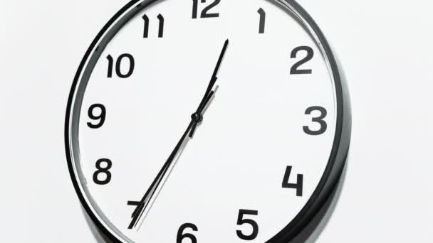 Vintage Wall Clock Time Running Out Timelapse Time Flow Loop — Vídeos de Stock