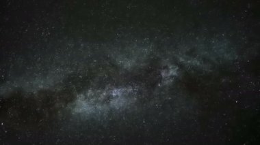 Starry deep night sky motion view of orion constellation and falling stars,universe field,nature science 4k.