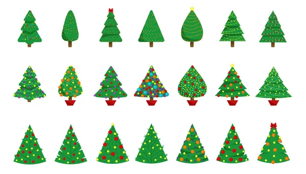 Árvores Natal Pode Ser Usado Para Materiais Impressos Folhetos Cartazes —  Vetores de Stock