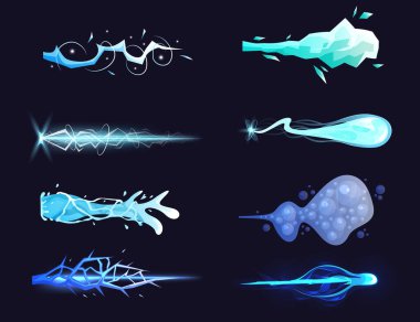 Uzay silahları vfx efekti, patlama, lazer silahı. Patlayıcı etkisi ateş, enerji ve plazma ışınları ile