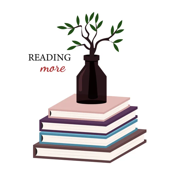 Reading Emblems Bookstore Library Icon Science Literature Dictionary Study Books —  Vetores de Stock