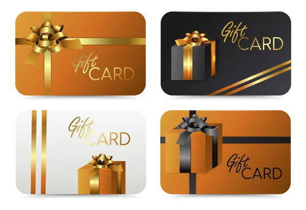 Πρόγραμμα Επιβράβευσης Κάρτα Μπόνους Δώρου Πελάτη Πρότυπο Κάρτας Δώρων — Διανυσματικό Αρχείο