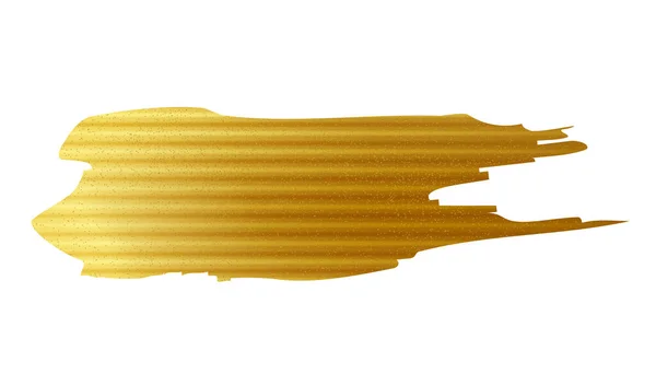 Pincel Dourado Abstrato Ouro Brilhando Ilustração Arte Texturizada Mancha Tinta —  Vetores de Stock