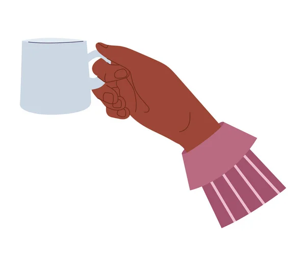 Пей Руке Люди Держат Коктейль Стеклянного Бара Напитки Стакане Чашке — стоковый вектор