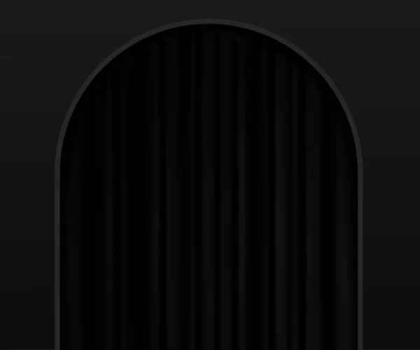 Μαύρο Μεταξωτό Ύφασμα Πολυτελές Μαύρο Ύφασμα Κομψό Φόντο Σκούρο Λείο — Διανυσματικό Αρχείο