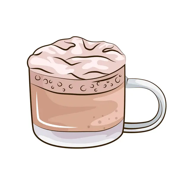Bebida Café Quente Fria Beba Copo Vetor Ícone Plano Ilustração —  Vetores de Stock