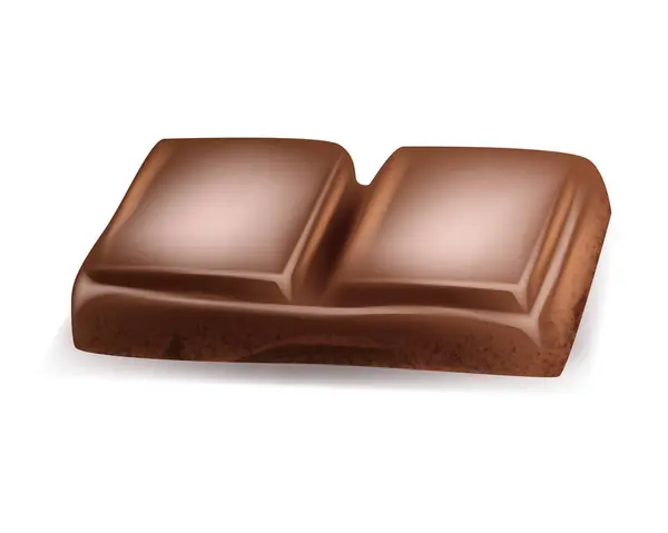 Choklad Bitar Spån Realistisk Vektor Set Horisontella Och Vertikala Stänk — Stock vektor