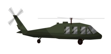 Askeri üretim. Yeni tip düz vektör çizimi.