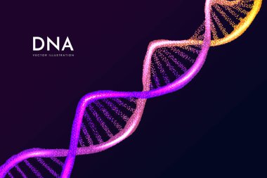 Soyut vektör DNA yapısı. Tıp bilimi geçmişi. Soyut DNA modelinin çift sarmal yapısı.