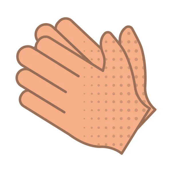 Изолированный Цветной Значок Жеста Руки Плоский Дизайн Векторная Иллюстрация — стоковый вектор