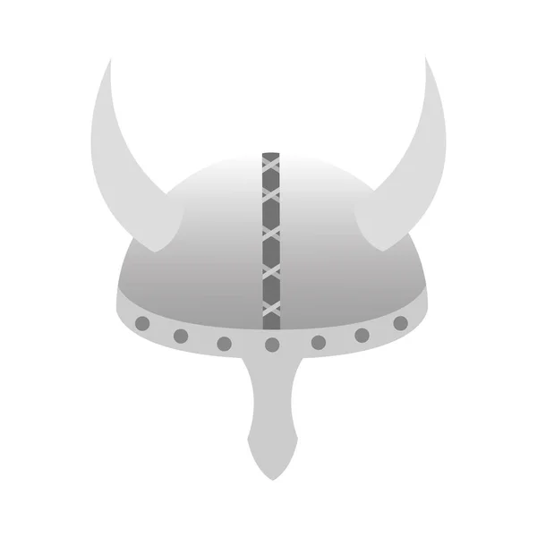 Изолированный Шлем Средневековая Икона Оружия Векторная Иллюстрация — стоковый вектор