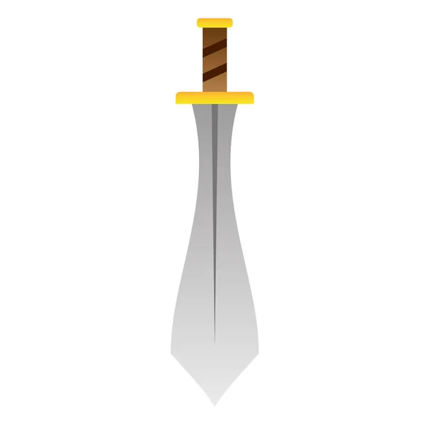 孤立した剣の武器中世のアイコンベクトルイラスト — ストックベクタ