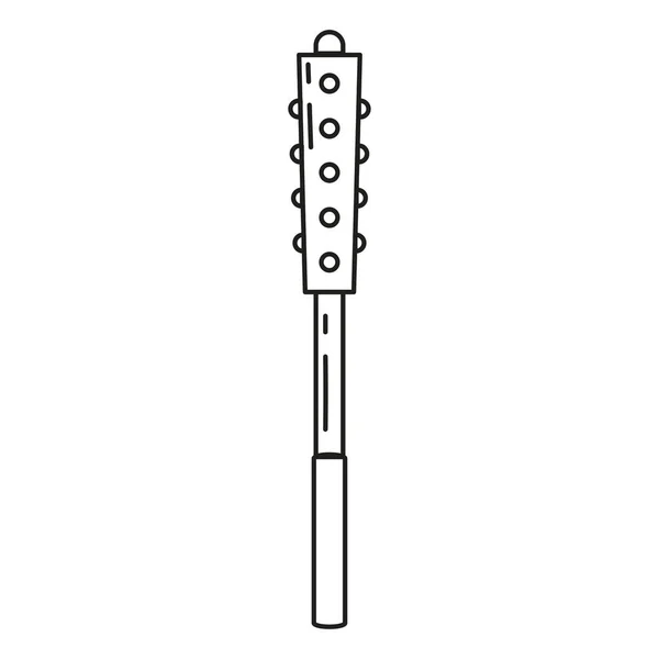 Isolerad Hammare Vapen Medeltida Ikon Vektor Illustration — Stock vektor