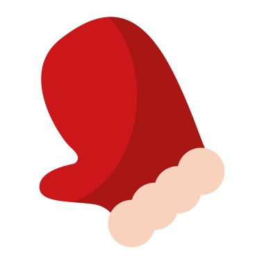 İzole edilmiş Noel Eldivenleri taslak ikonu Vektör illüstrasyonu