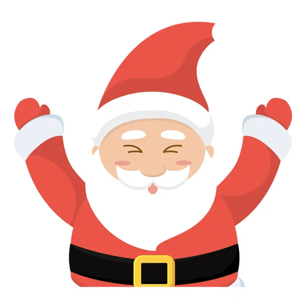 Izolované Vánoční Santa Claus Avatar Skica Ikona Vektorové Ilustrace — Stockový vektor