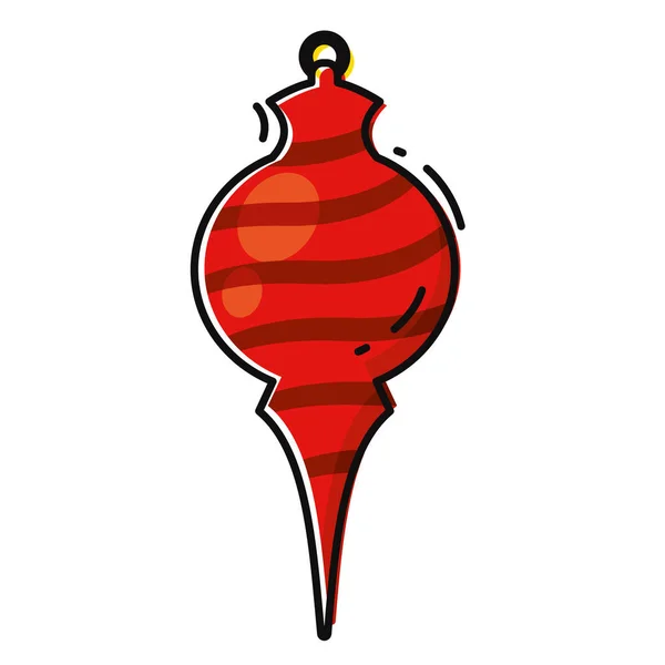 带有纹理矢量图解的孤立彩色圣诞球 — 图库矢量图片