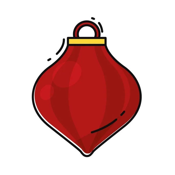 Bola Natal Colorida Isolada Com Textura Ilustração Vetorial —  Vetores de Stock