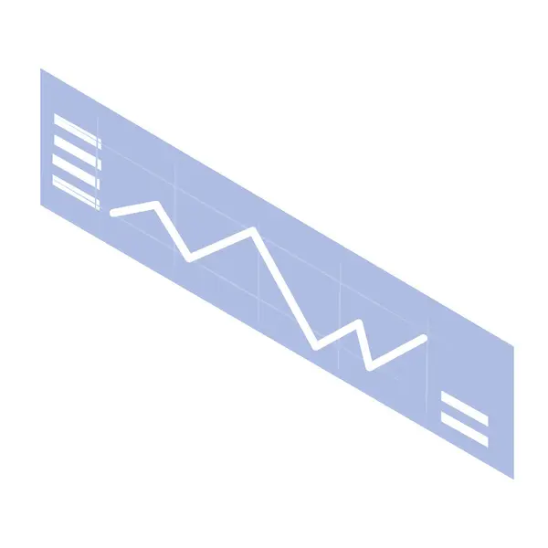 Ізольована Голограма Бізнес Графа Векторні Ілюстрації — стоковий вектор