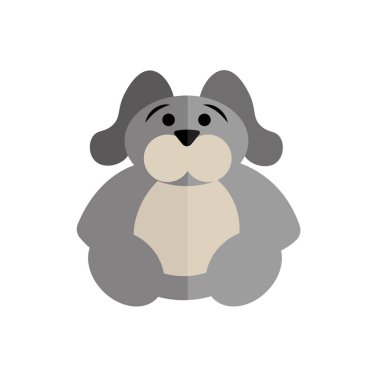 Isolated colored animal doll toy icon Vector illustration