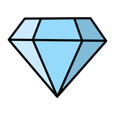 Isolated colored casino diamond icon Vector illustration