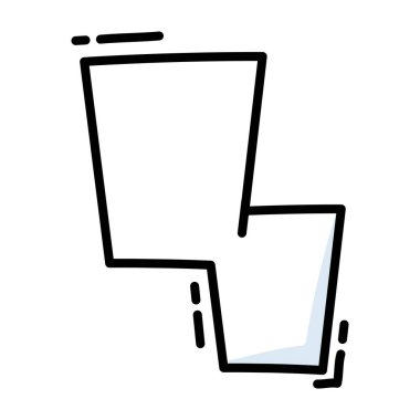 Isolated empty comic speech bubble Vector illustration