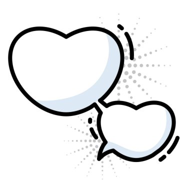 Isolated empty comic speech bubble Vector illustration