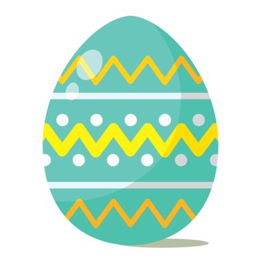 Renkli Paskalya yumurtası ikonu Vektör illüstrasyonuName