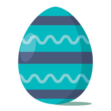 Renkli Paskalya yumurtası ikonu Vektör illüstrasyonuName