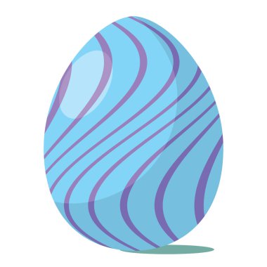 Renkli Paskalya yumurtası ikonu Vektör illüstrasyonuName