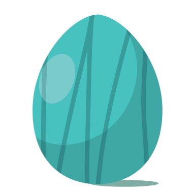 Renkli Paskalya yumurtası ikonu Vektör illüstrasyonuName