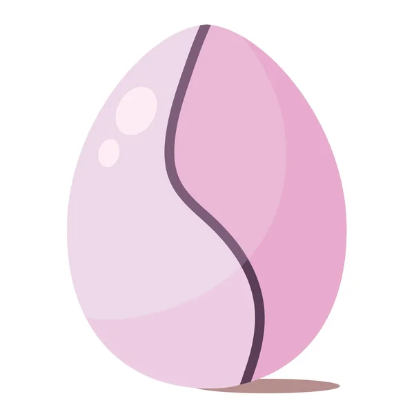 Izolovaná Barevná Ikona Velikonočního Vajíčka Vektorová Ilustrace — Stockový vektor