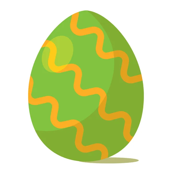 Изолированное Цветное Пасхальное Яйцо — стоковый вектор