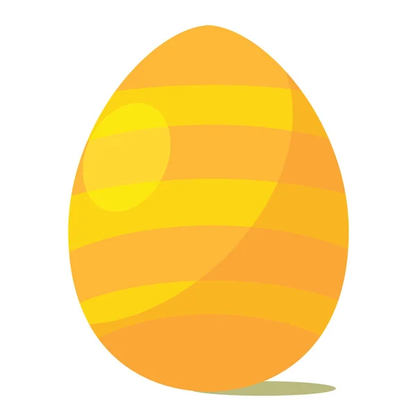 Isolato Colorato Icona Uovo Pasqua Illustrazione Vettoriale — Vettoriale Stock
