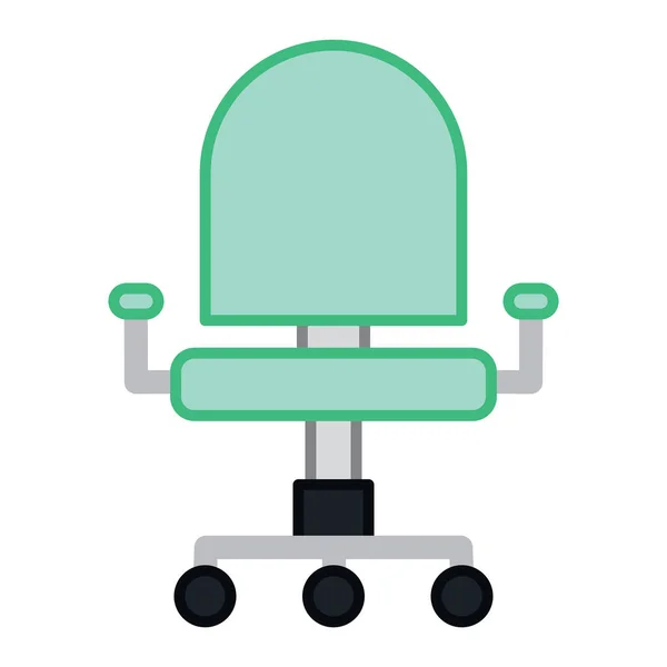 Isolated Colored Office Chair Icon Vector Illustration — Stock Vector