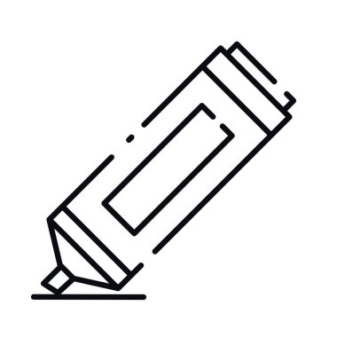 Ayırt edilmiş kalem bürosu ikonu vektör illüstrasyonuName