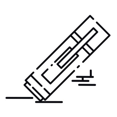 Ayırt edilmiş kalem bürosu ikonu vektör illüstrasyonuName