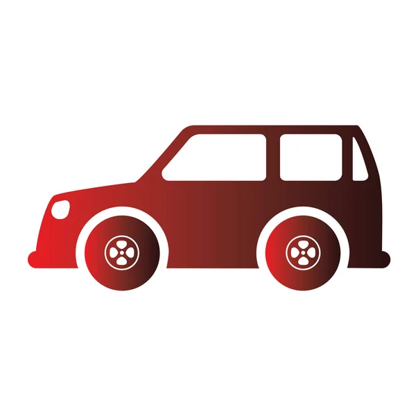 Изолированный Цветной Значок Автомобиля Векторная Иллюстрация Плоского Дизайна — стоковый вектор
