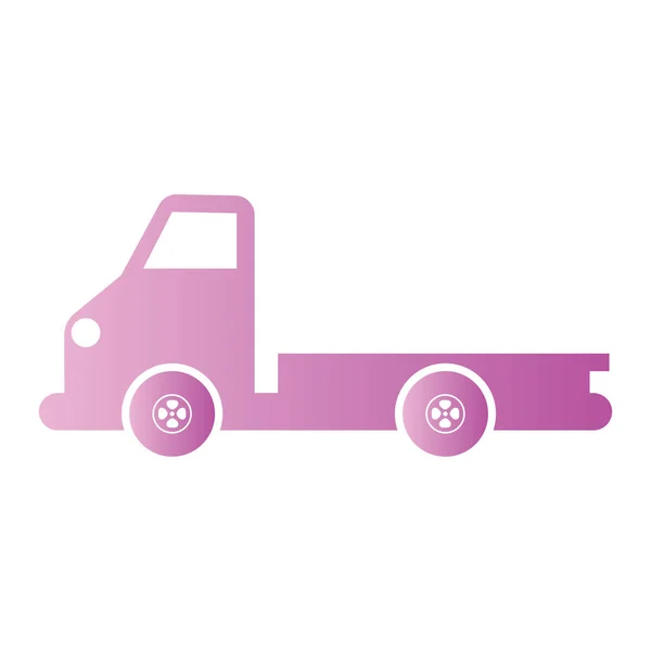 Isolated Colored Pick Truck Icon Flat Design Vector Illustration — Stock Vector