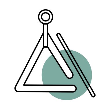 İzole edilmiş renkli çocuklar üçgen ikon vektör illüstrasyonunun çizimi