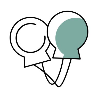 Ayrı renkte çocuklar. Kastanet ikonu Vektör illüstrasyonunun taslağı.