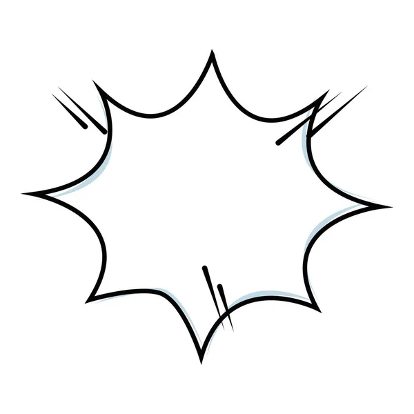 Isolerad Tom Komisk Tal Bubbla Vektor Illustration — Stock vektor
