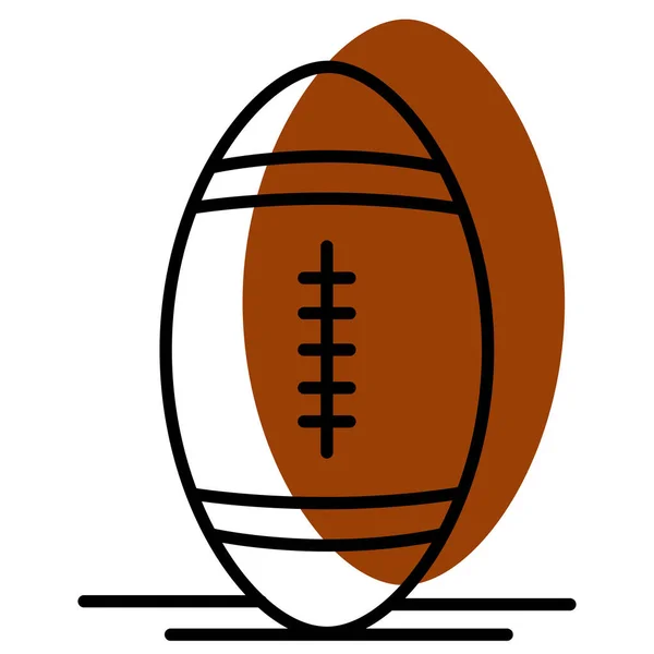 Icono Deporte Pelota Fútbol Color Aislado Ilustración Vectorial — Vector de stock