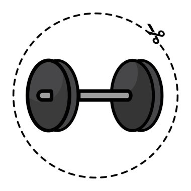 İzole edilmiş renkli spor ikonu Vektör illüstrasyonuName