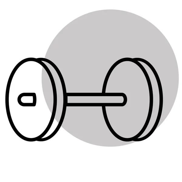 Geïsoleerde Gekleurde Gewicht Sport Icoon Vector Illustratie — Stockvector