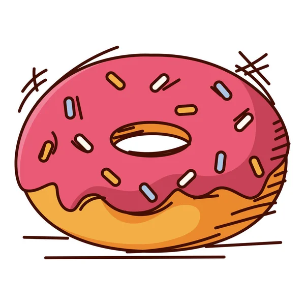 Gambar Gambar Vektor Retro Donut Yang Terisolasi - Stok Vektor