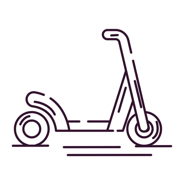 Isolerad Sparkcykel Leksak Skiss Ikon Vektor Illustration — Stock vektor