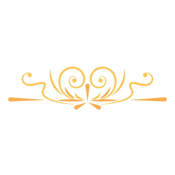 Cadre Arabesque Bordure Dorée Isolé Illustration Vectorielle — Image vectorielle