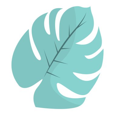 İzole edilmiş doğal yaprak ikonu Vektör illüstrasyonu